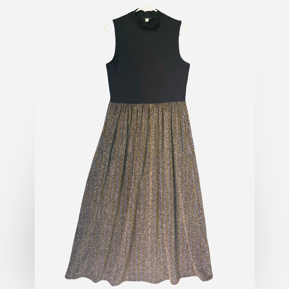 J.Crew Sparkle Mock Neck Midi Dress, Medium - Picture 4 of 9
